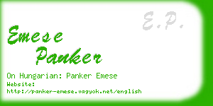 emese panker business card